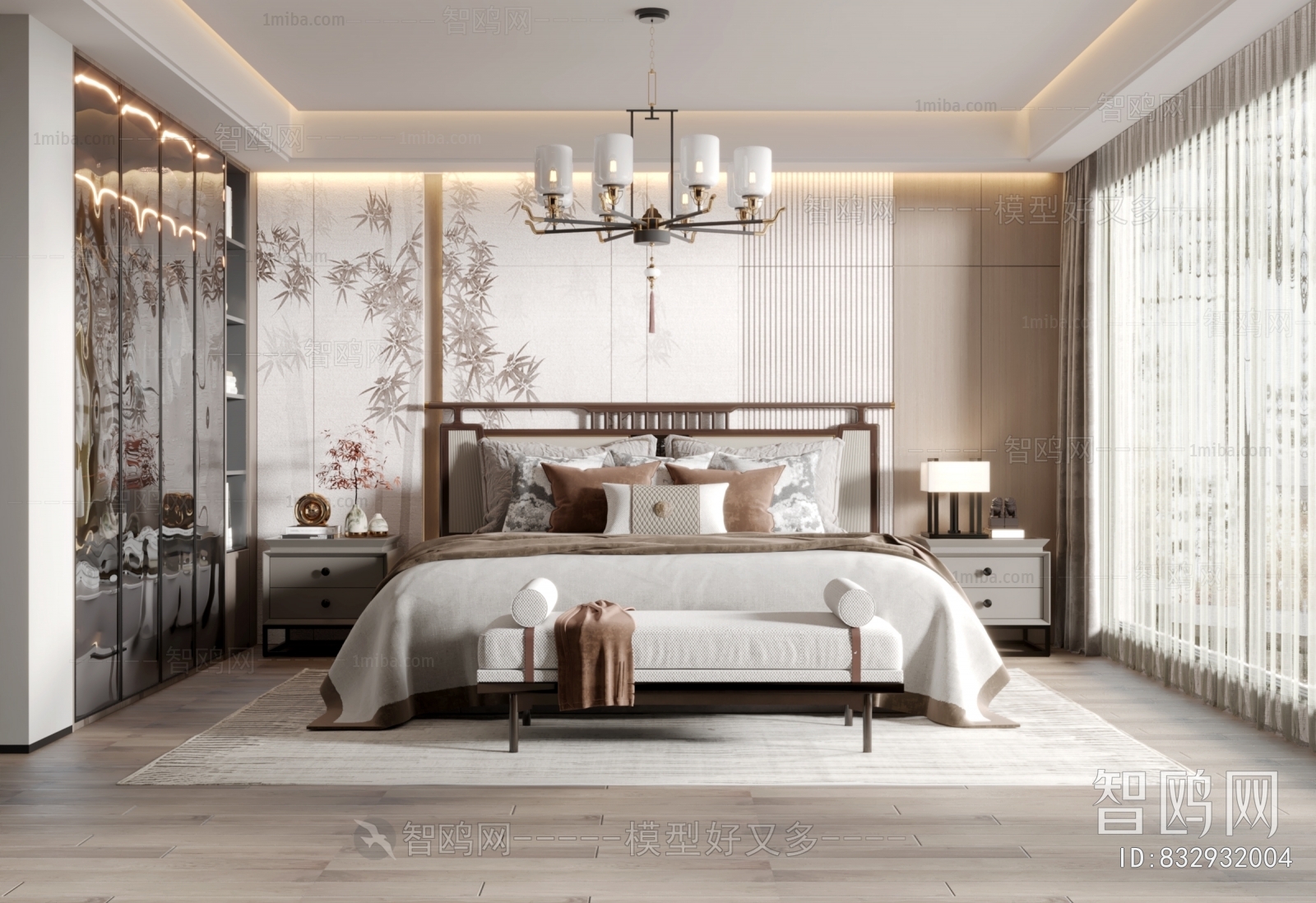 New Chinese Style Bedroom