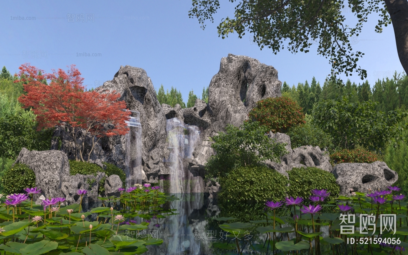 Chinese Style Park Landscape