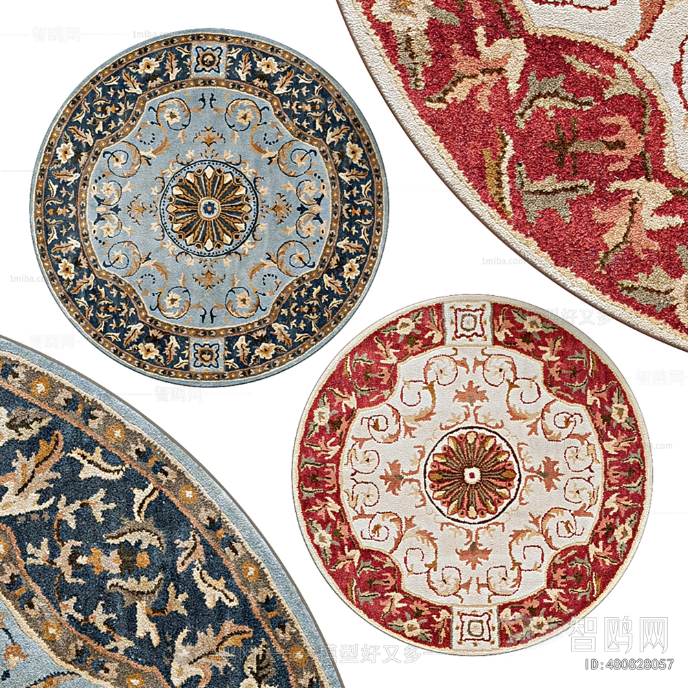 Simple European Style Circular Carpet