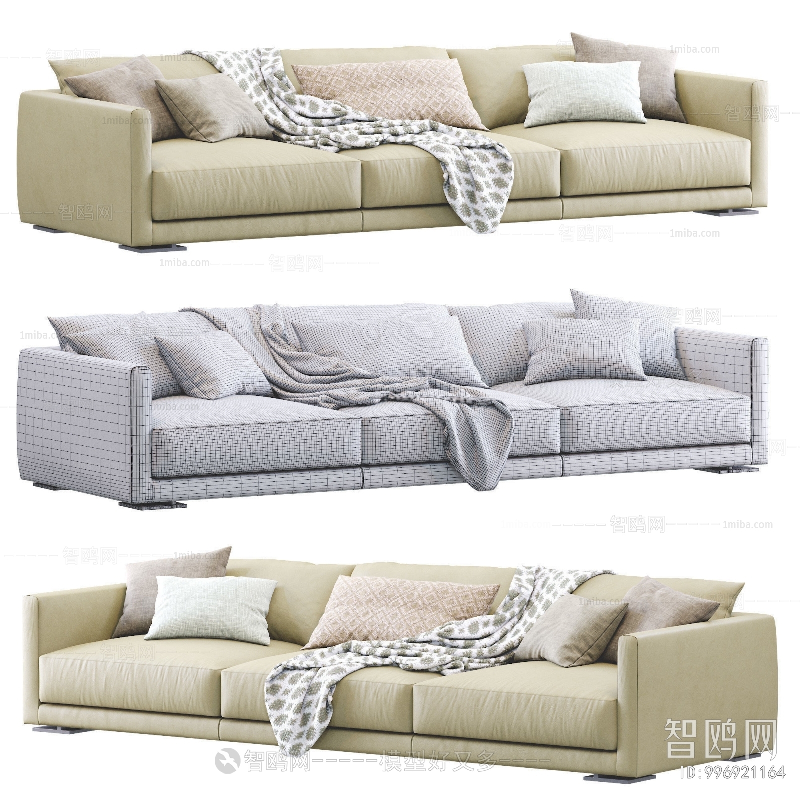 Modern Three-seat Sofa