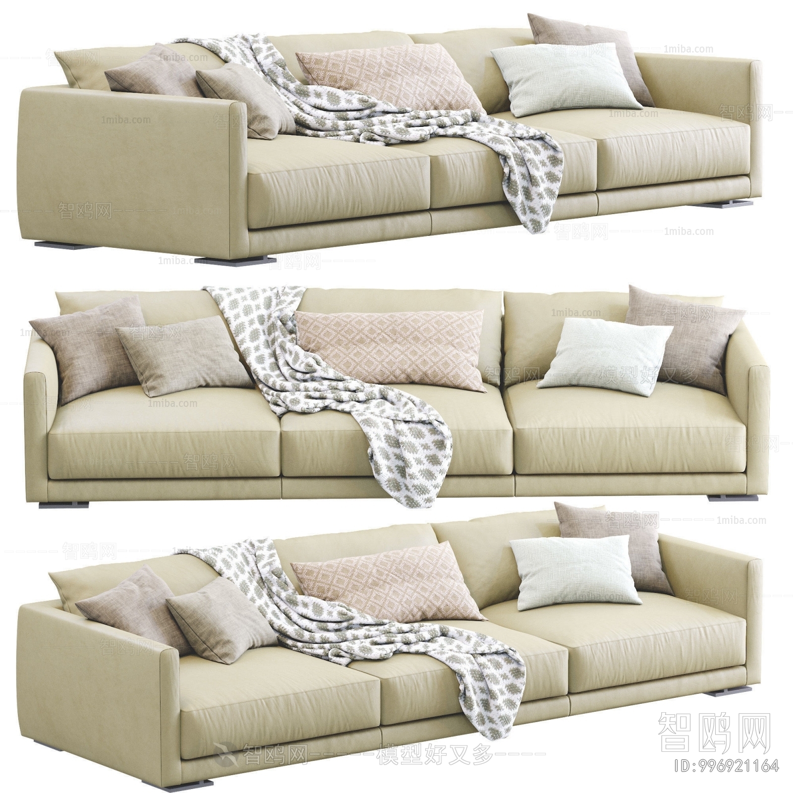 Modern Three-seat Sofa