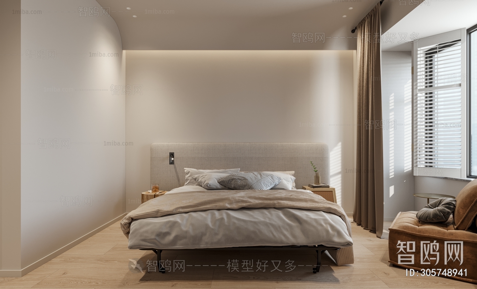 Wabi-sabi Style Bedroom