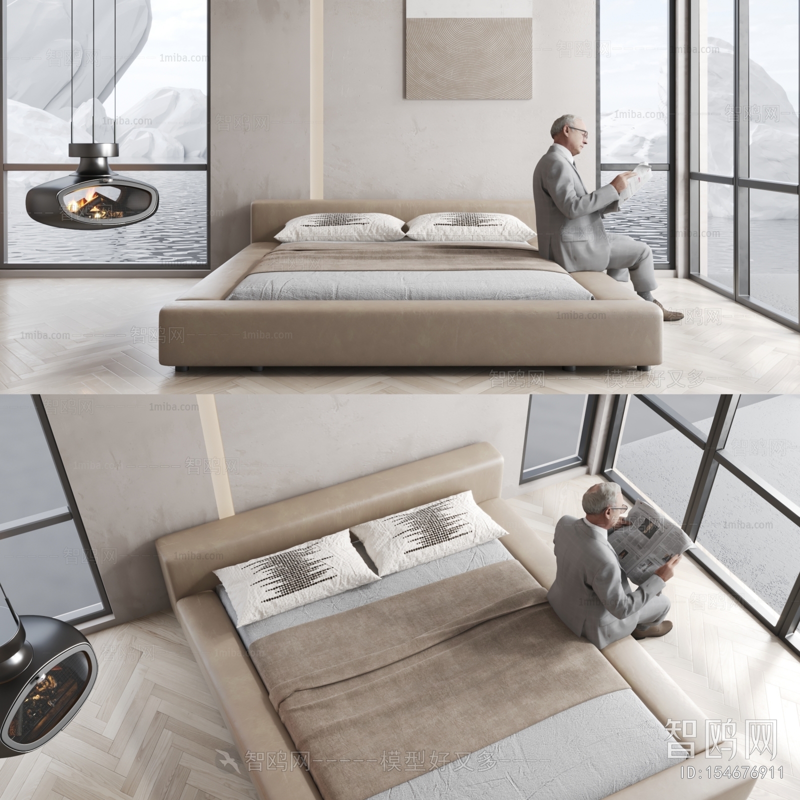 Modern Double Bed