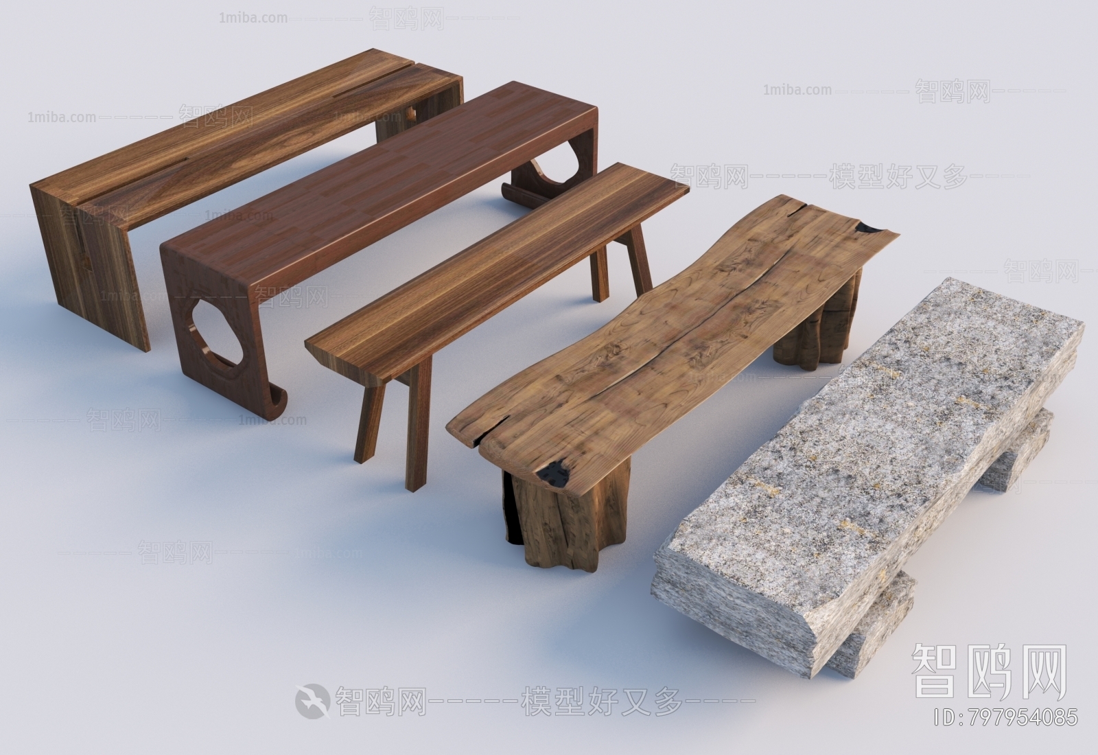 New Chinese Style Bench