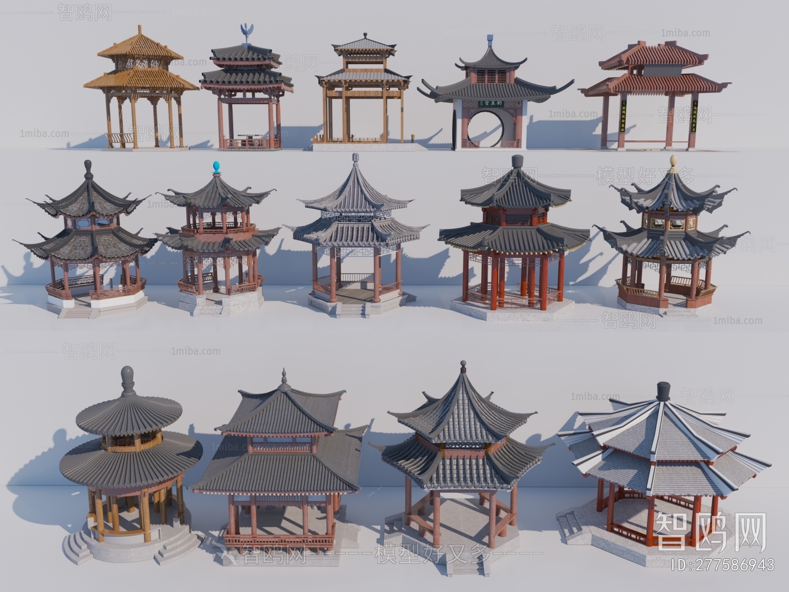 Chinese Style Building Component