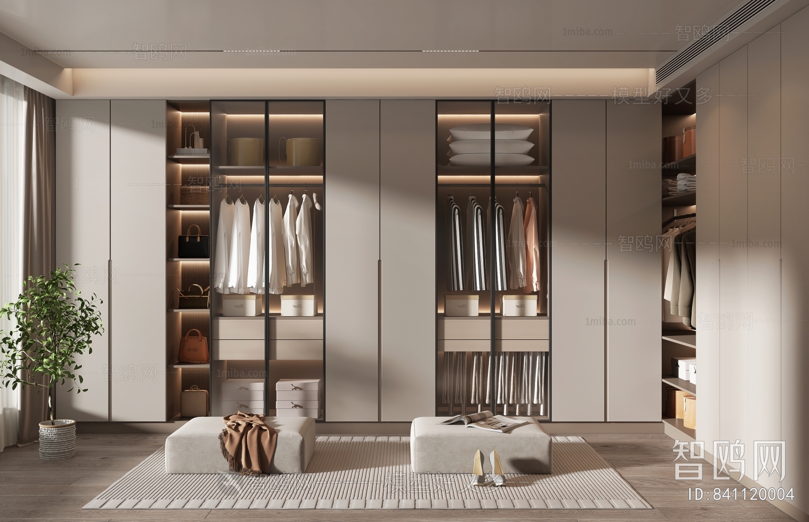 Modern Clothes Storage Area