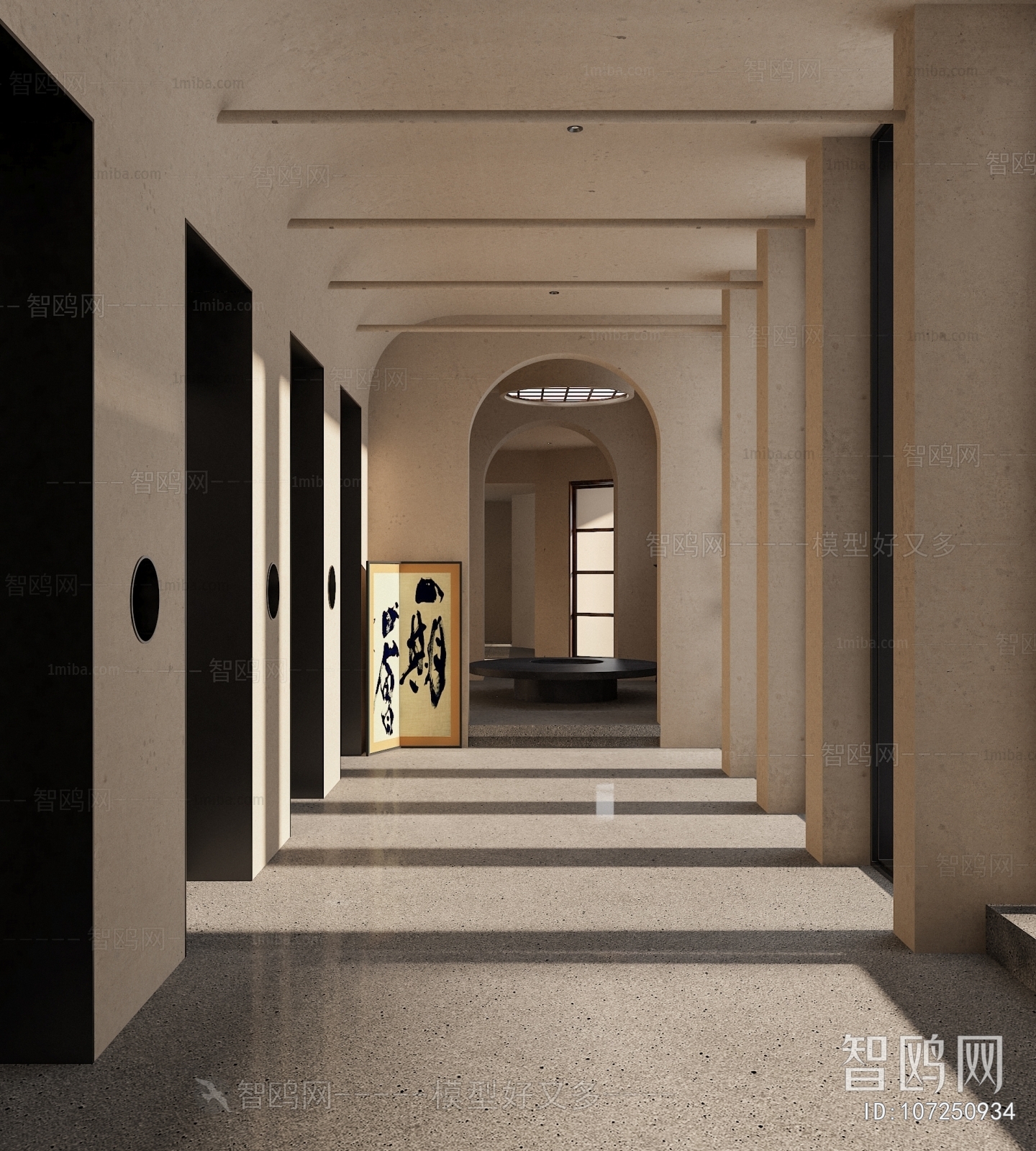 Wabi-sabi Style Corridor