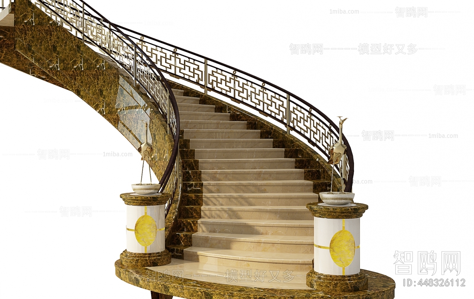 New Chinese Style Stair Balustrade/elevator