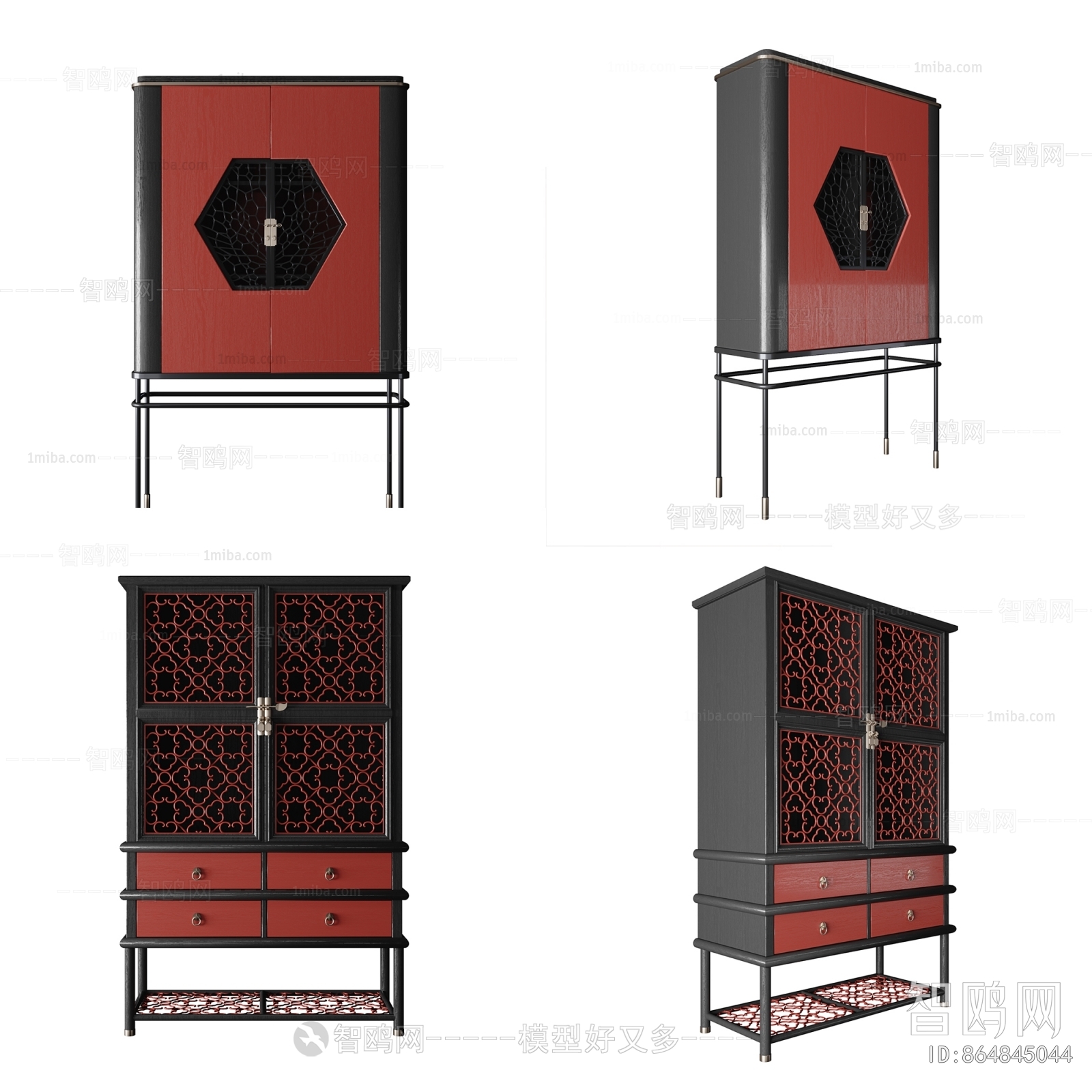 New Chinese Style Wine Cabinet