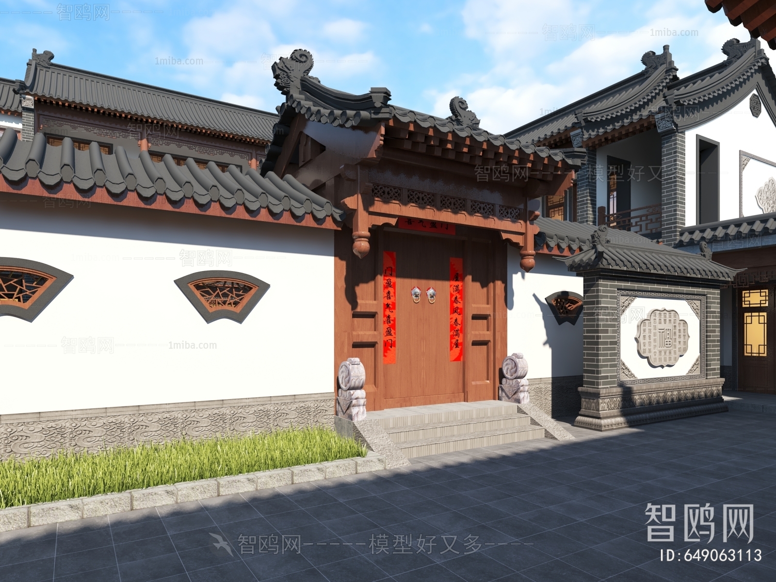 New Chinese Style Ancient Architectural Buildings