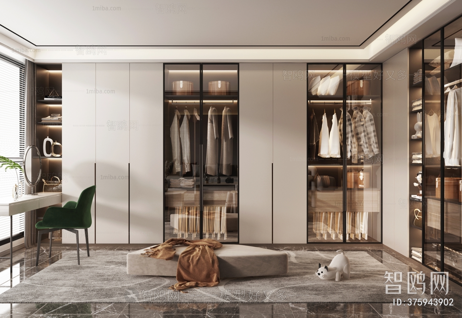 Modern Clothes Storage Area