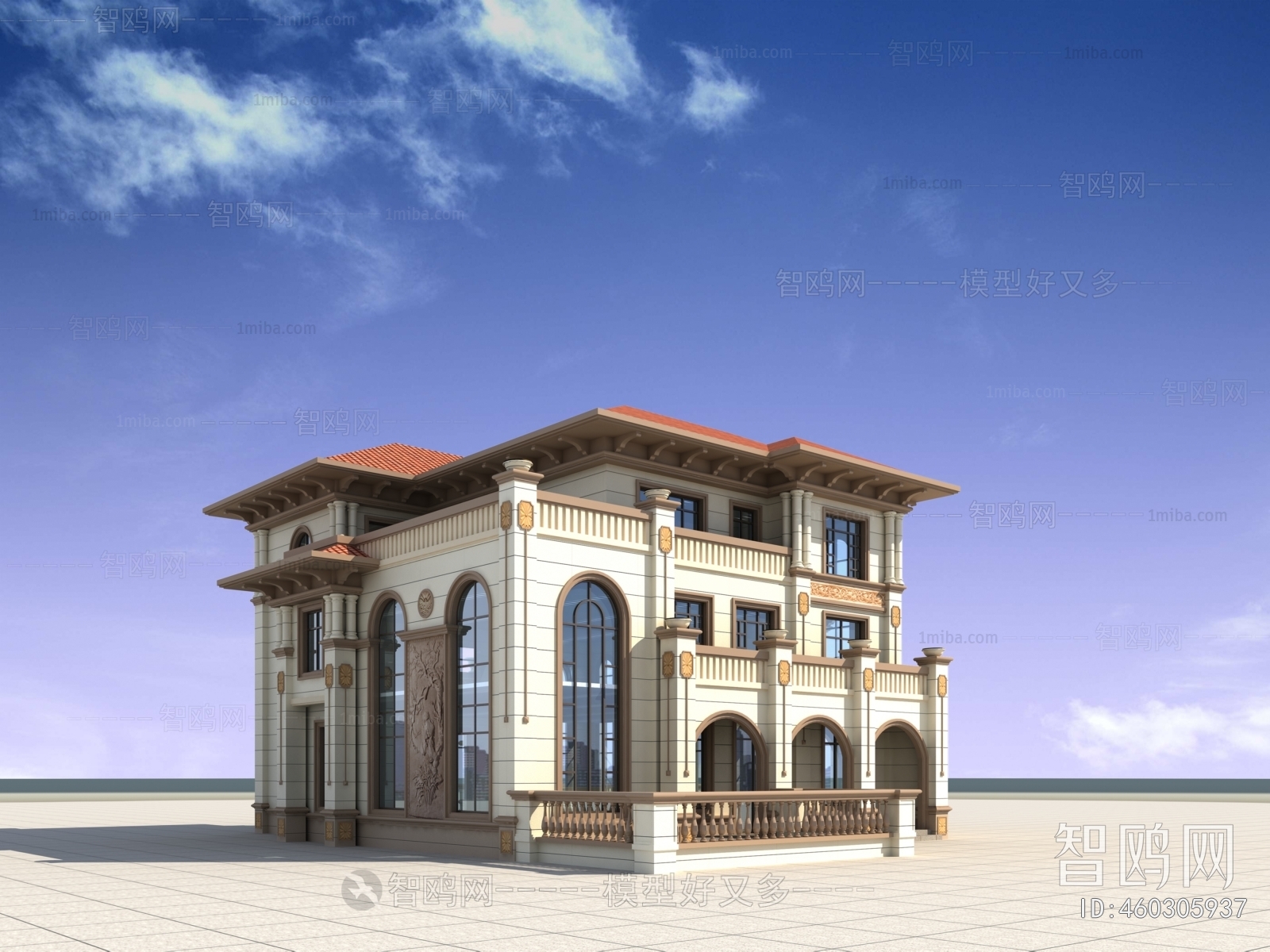 Simple European Style Villa Appearance