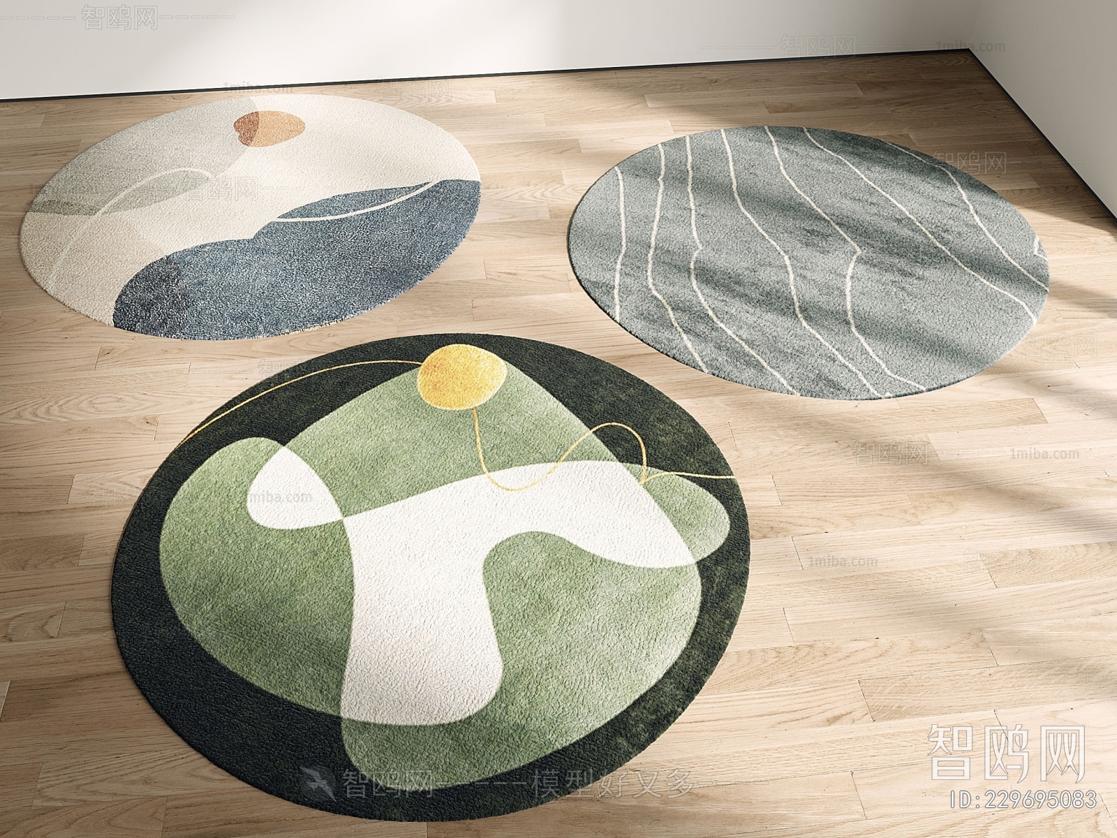 现代儿童圆形地毯