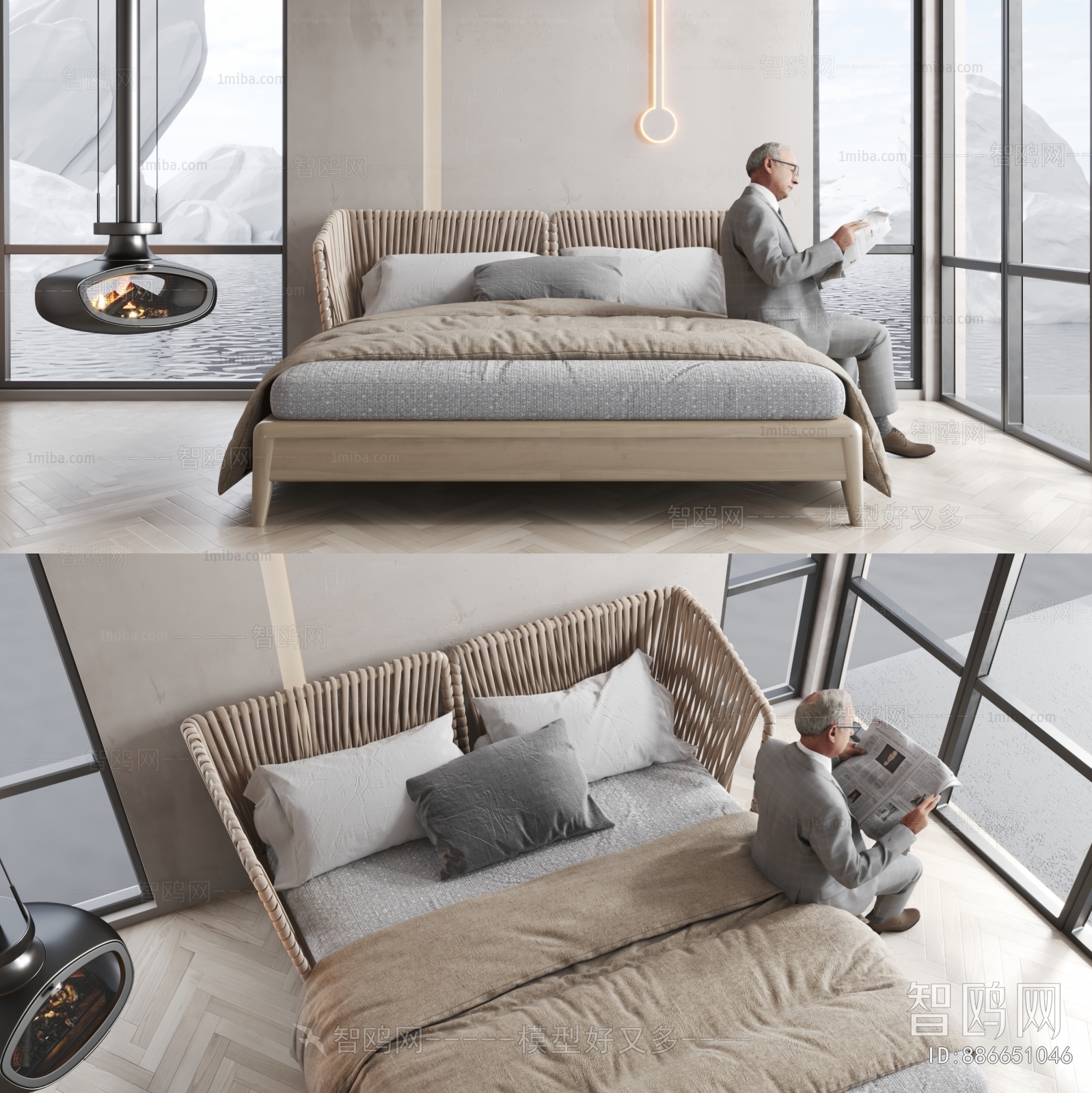 Modern Double Bed