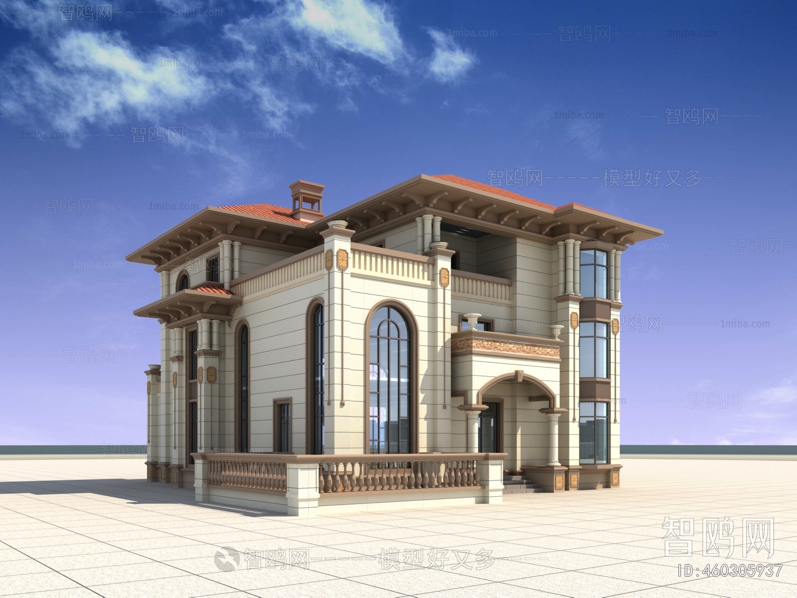 Simple European Style Villa Appearance