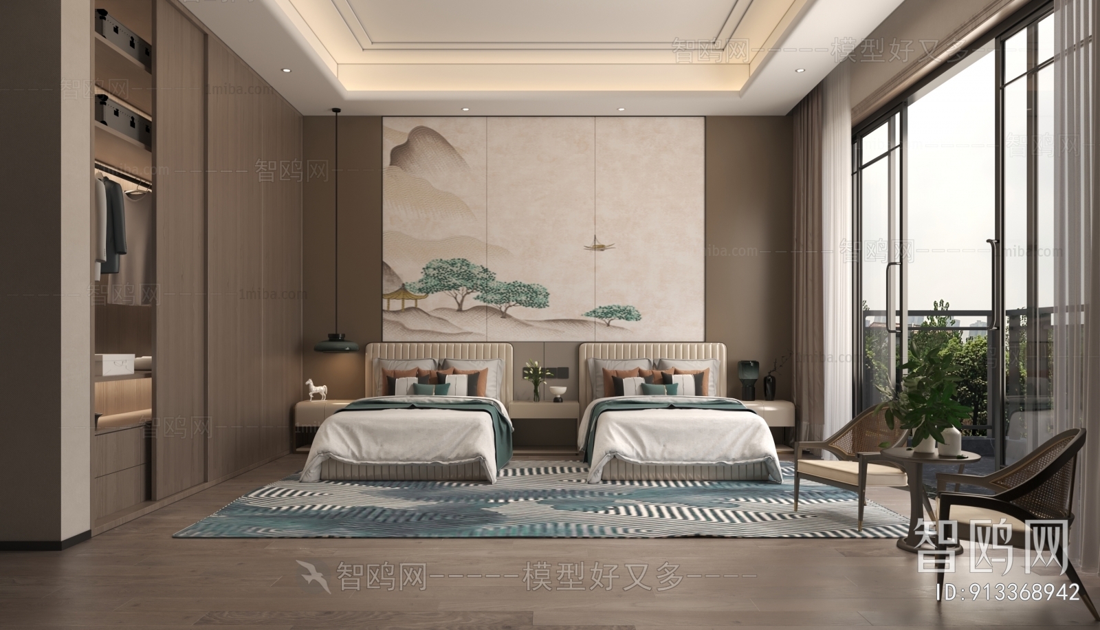 New Chinese Style Guest Room