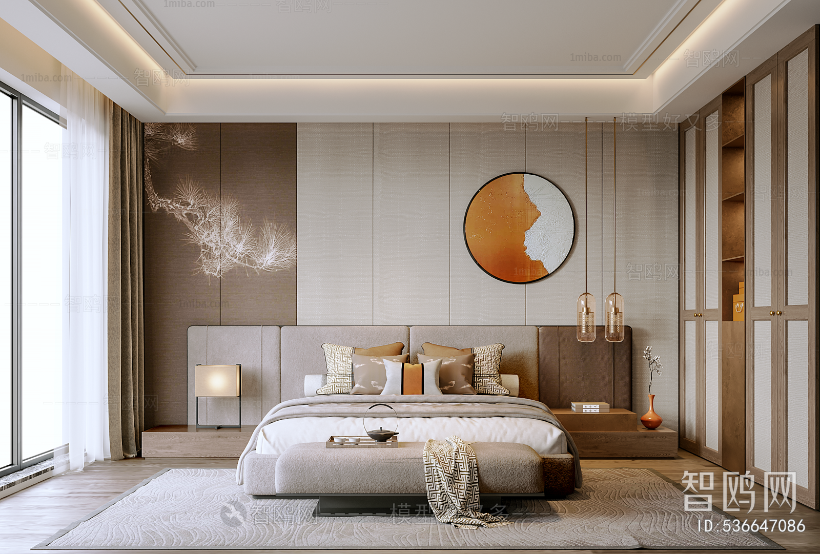 New Chinese Style Bedroom