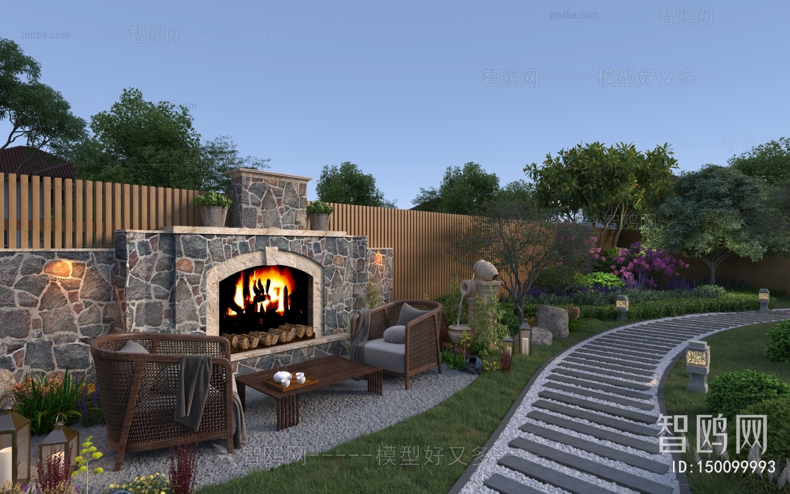 New Chinese Style Courtyard/landscape