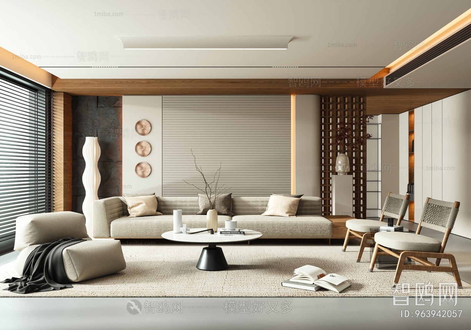 Wabi-sabi Style A Living Room