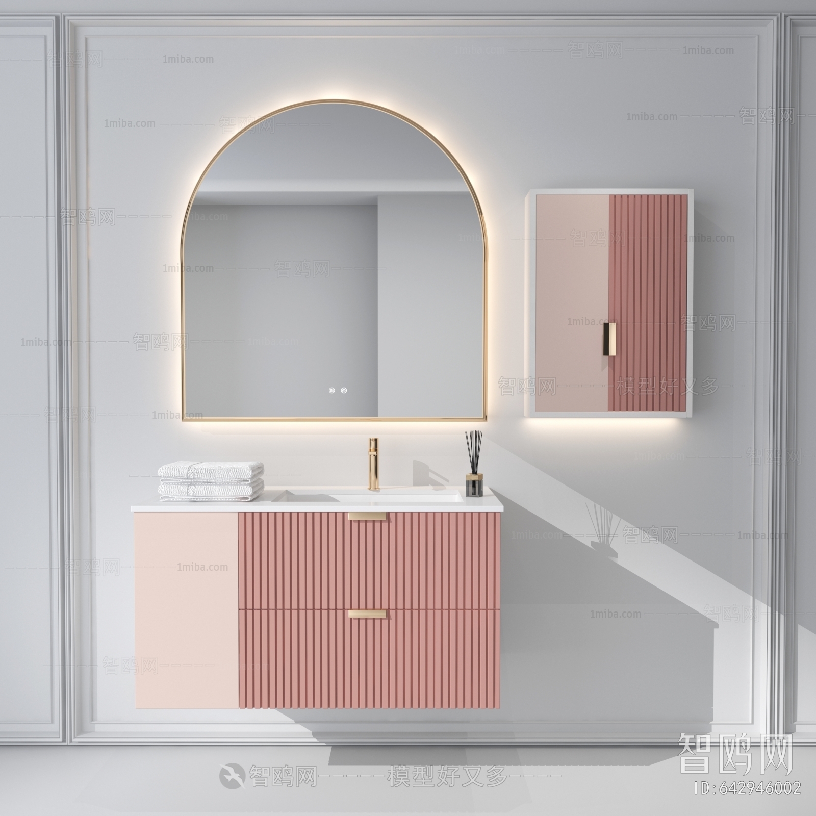 Nordic Style Bathroom Cabinet