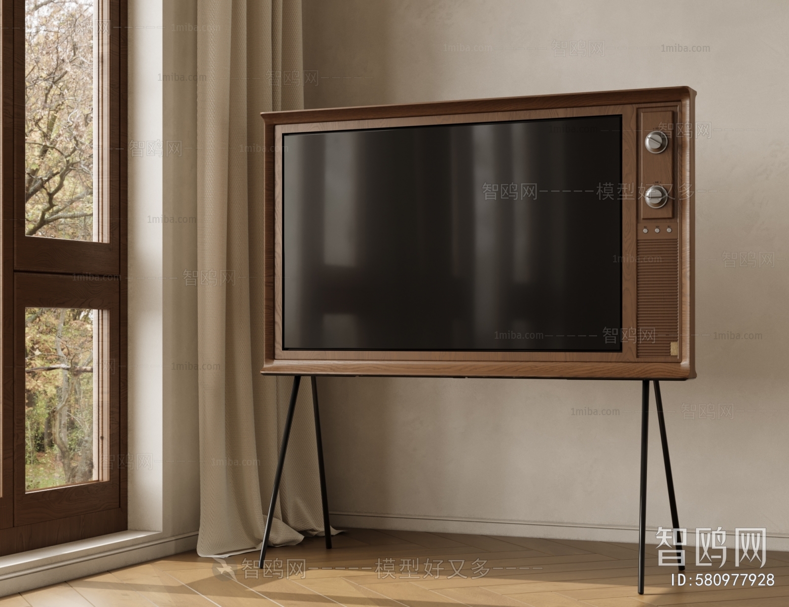 Wabi-sabi Style TV Set