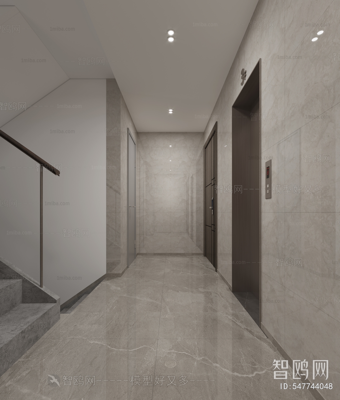 Modern Corridor/elevator Hall