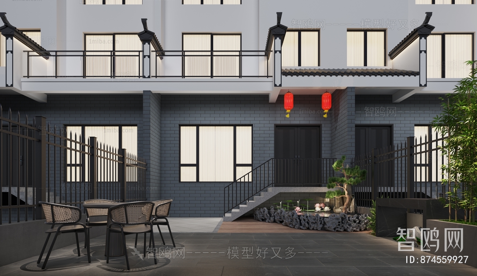 New Chinese Style Courtyard/landscape