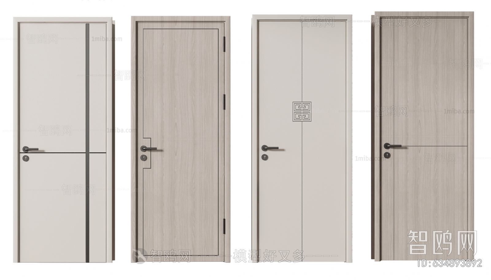 New Chinese Style Single Door