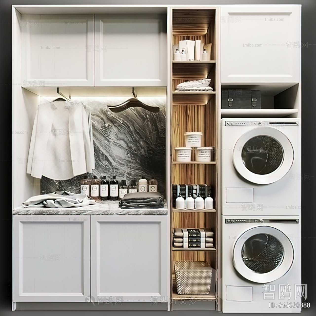 Modern Laundry Cabinet