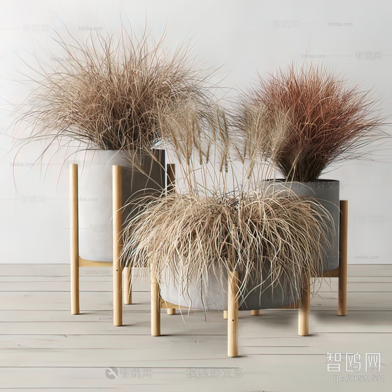 Modern Potted Green Plant