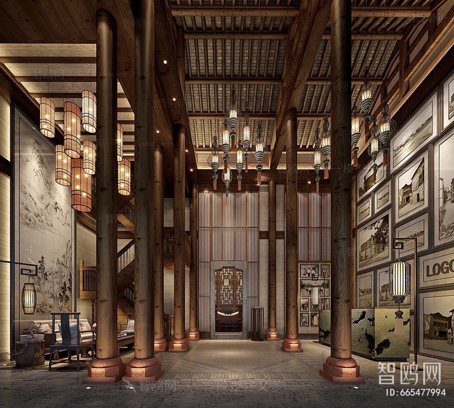 Chinese Style Lobby Hall