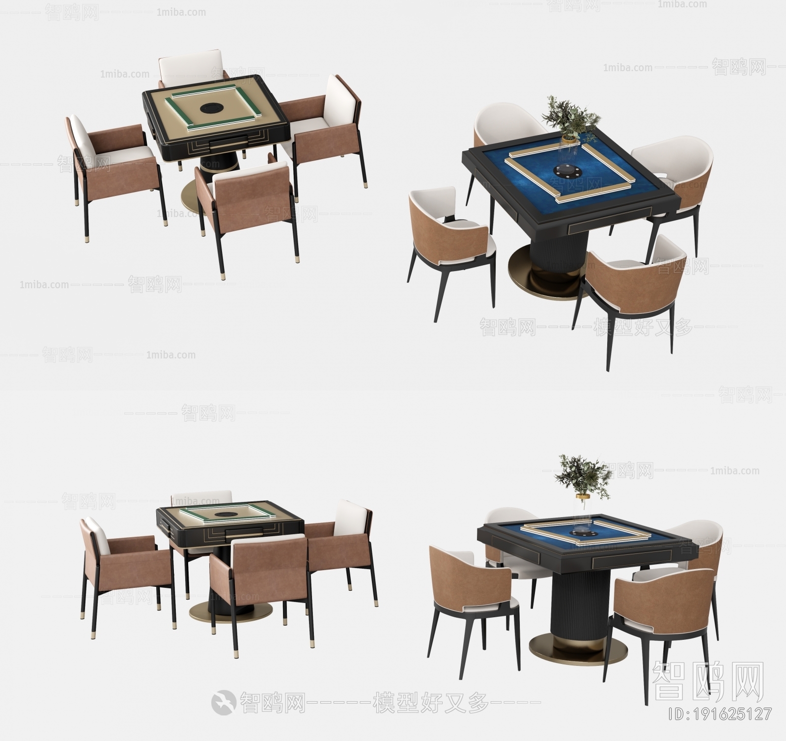 Modern Mahjong Tables And Chairs