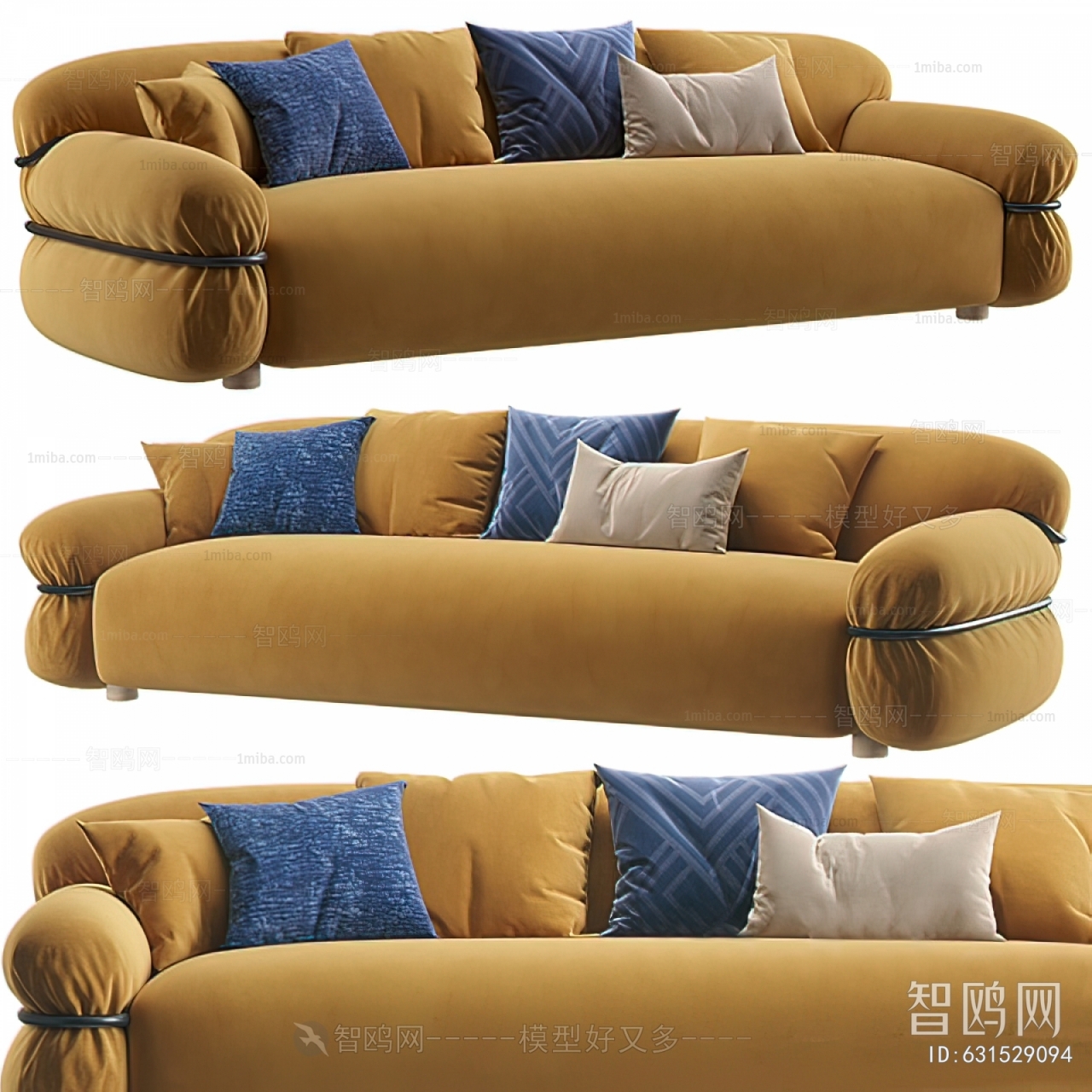 Modern Multi Person Sofa