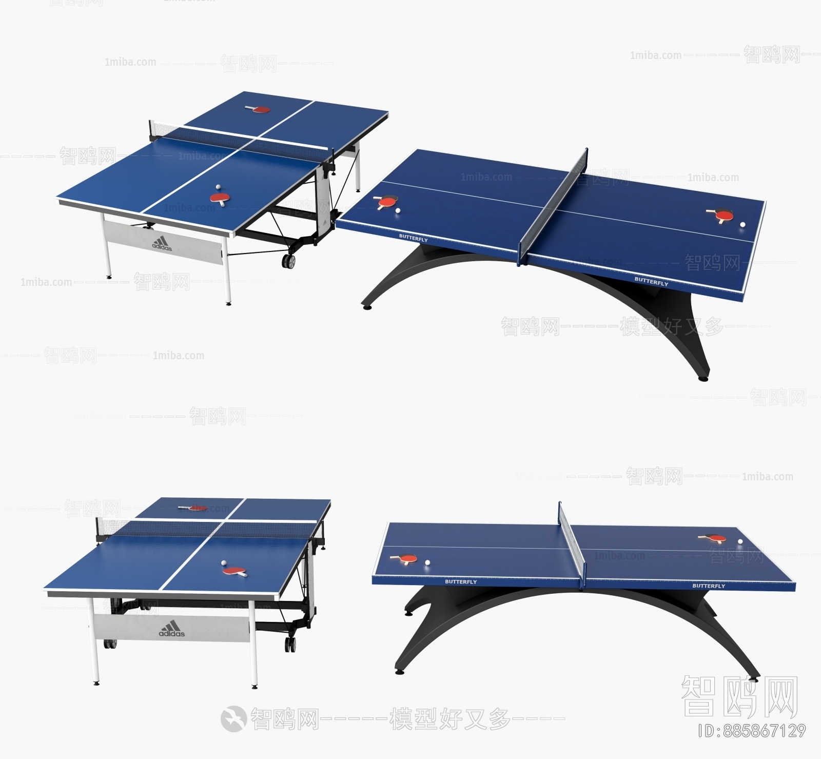 Modern Table-tennis Table