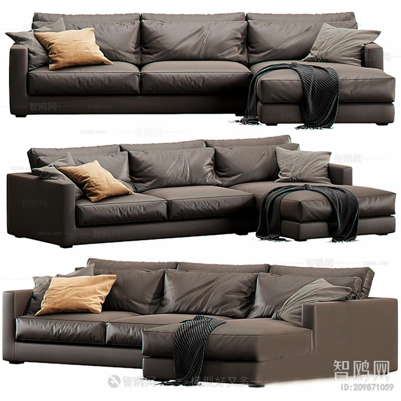 Modern Multi Person Sofa