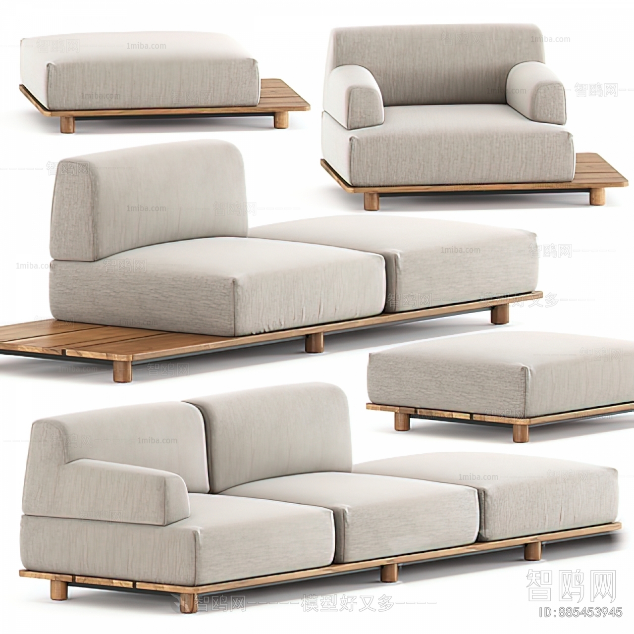 Modern Multi Person Sofa