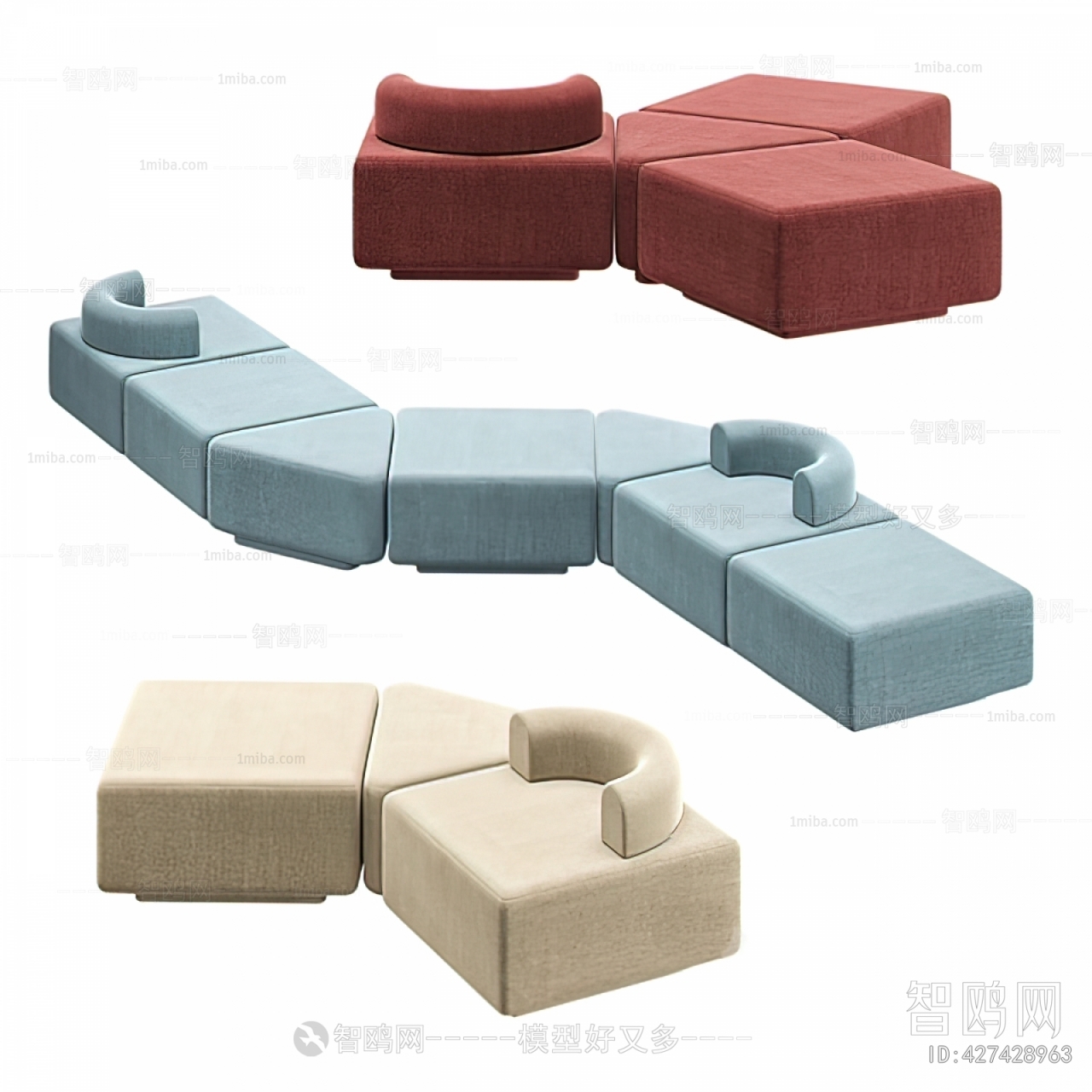 Modern Multi Person Sofa