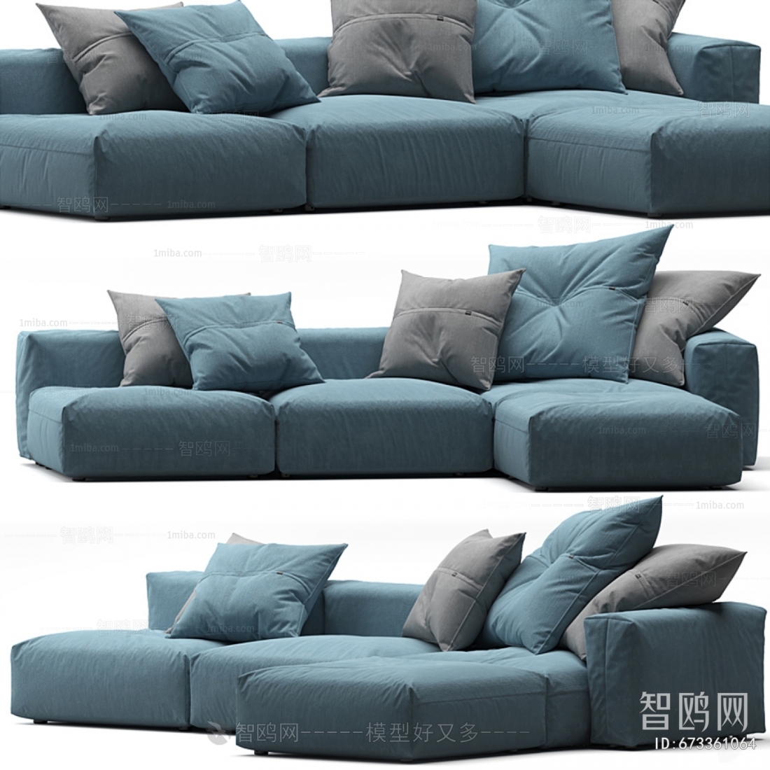 Modern Multi Person Sofa