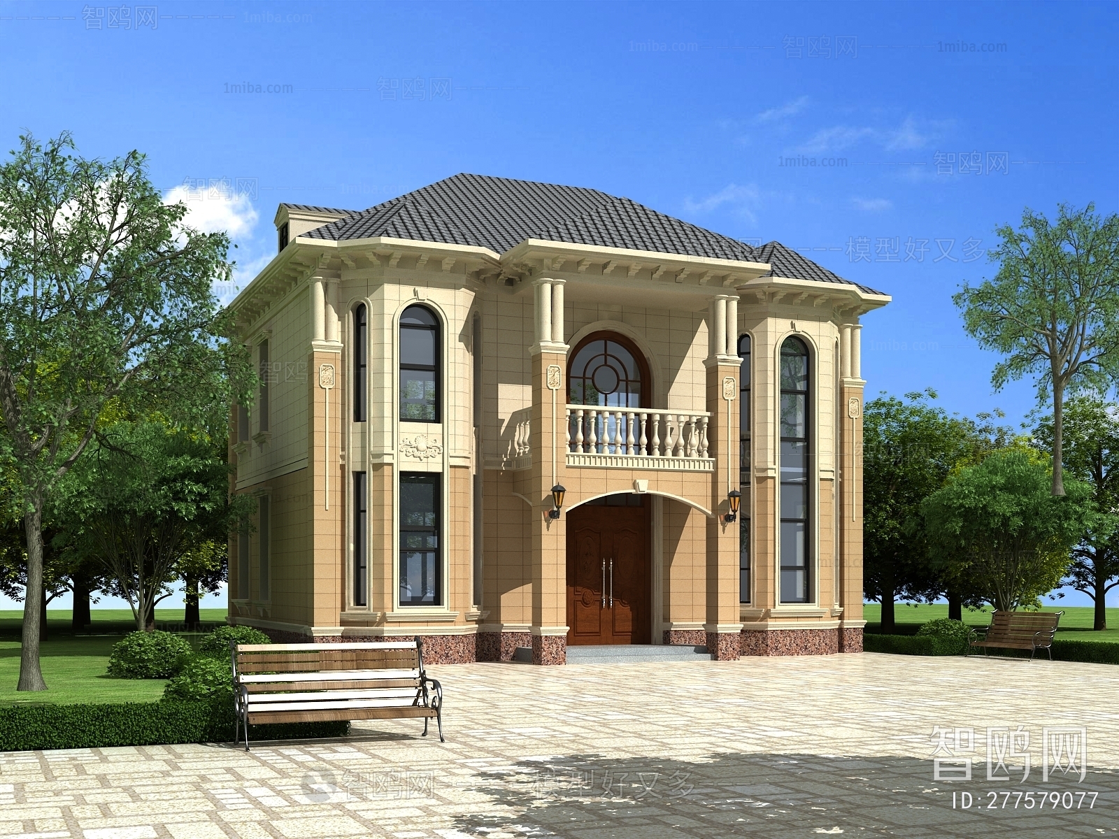 Simple European Style Villa Appearance