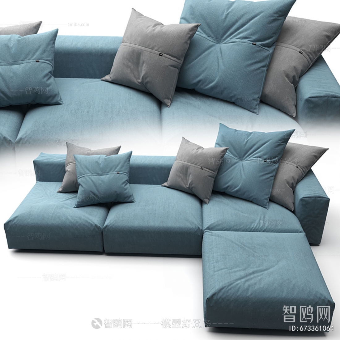 Modern Multi Person Sofa