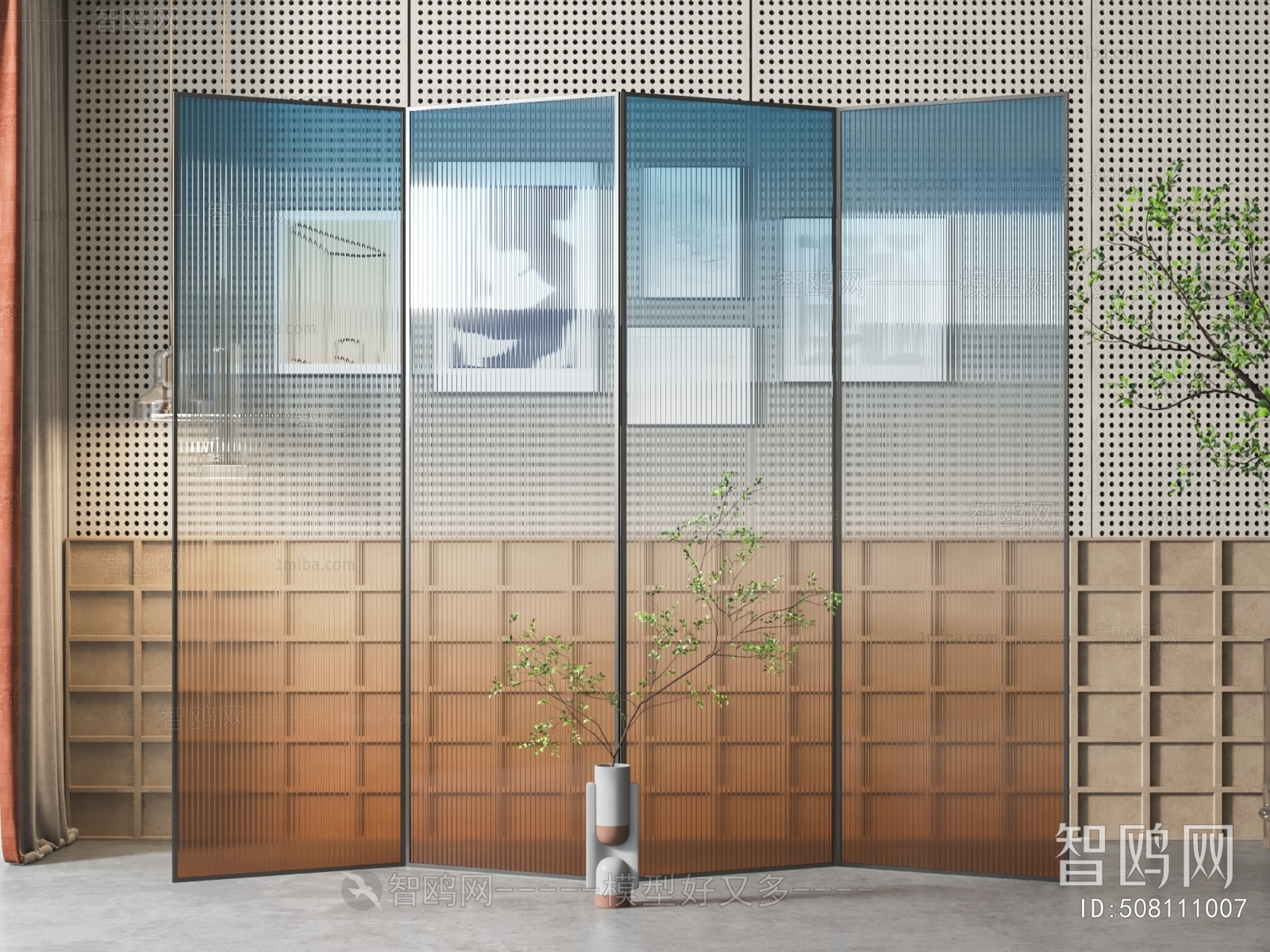 Modern Glass Screen Partition