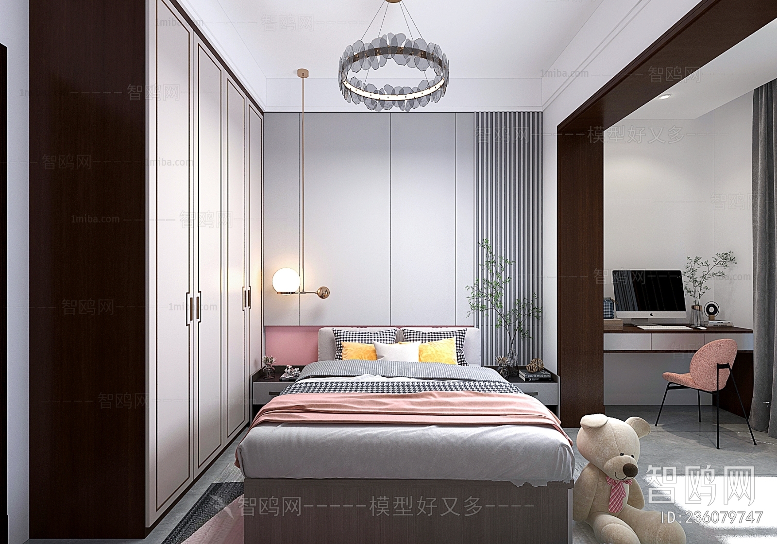 New Chinese Style Bedroom