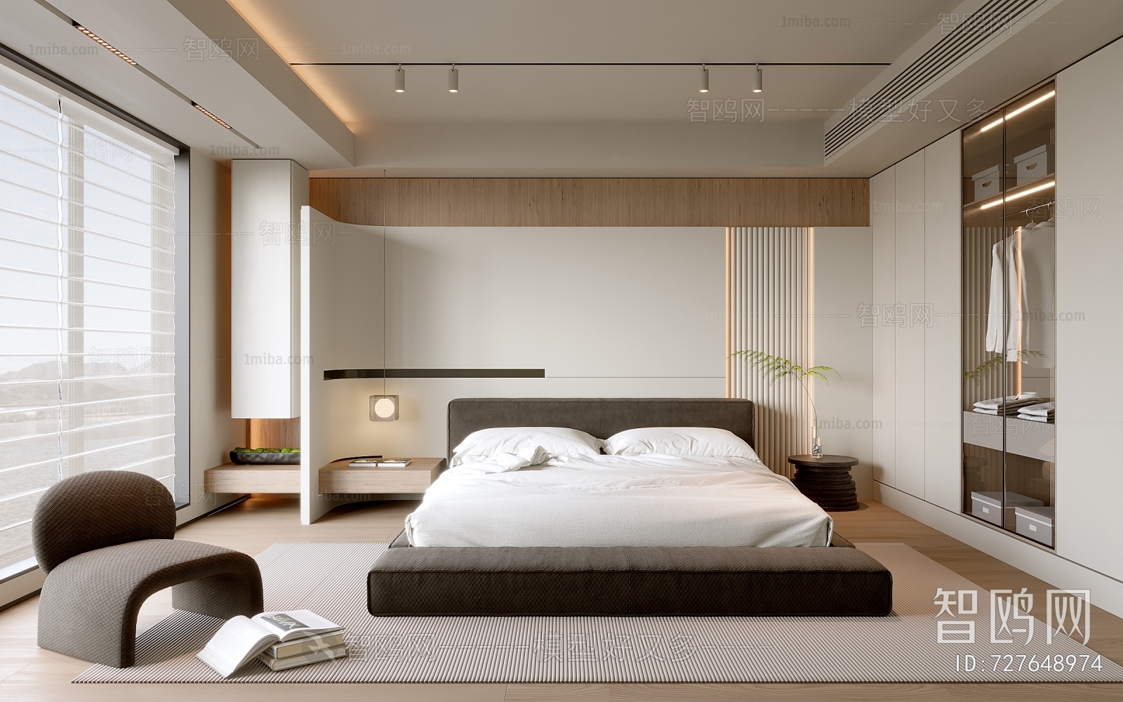 Modern Wabi-sabi Style Bedroom