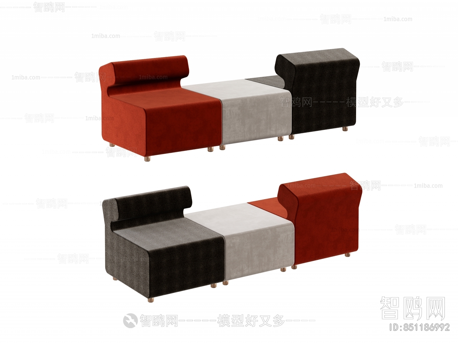 Modern Three-seat Sofa