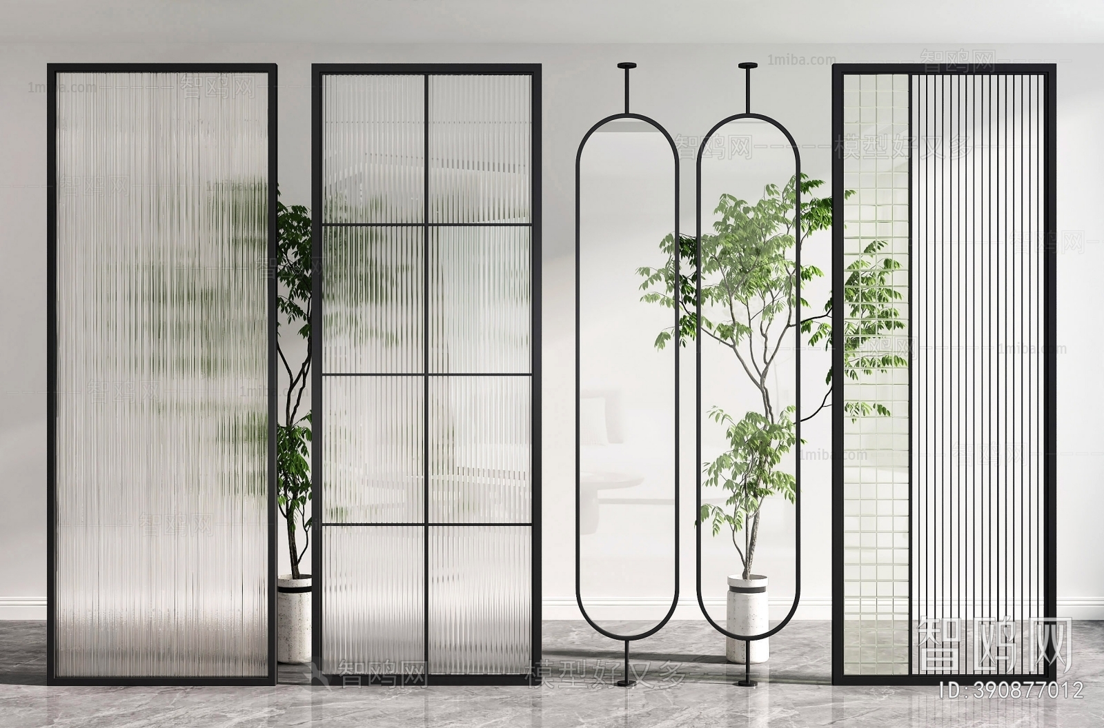 Modern Glass Screen Partition