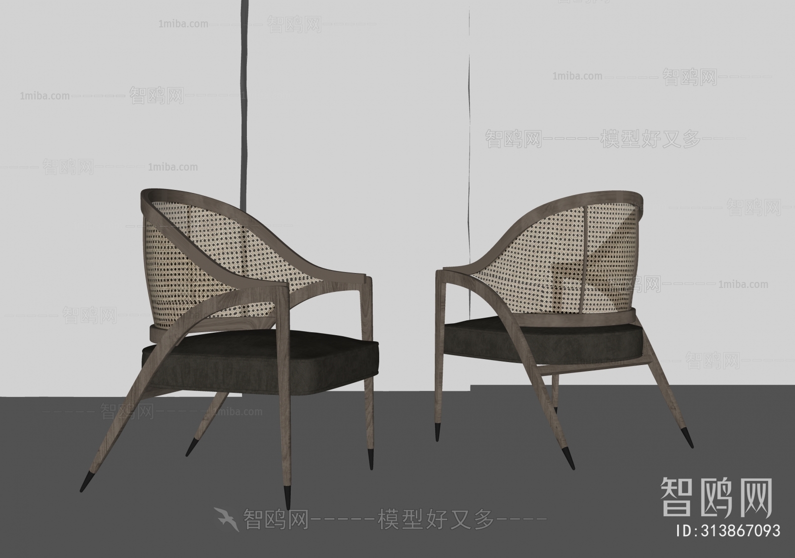 Wabi-sabi Style Single Chair