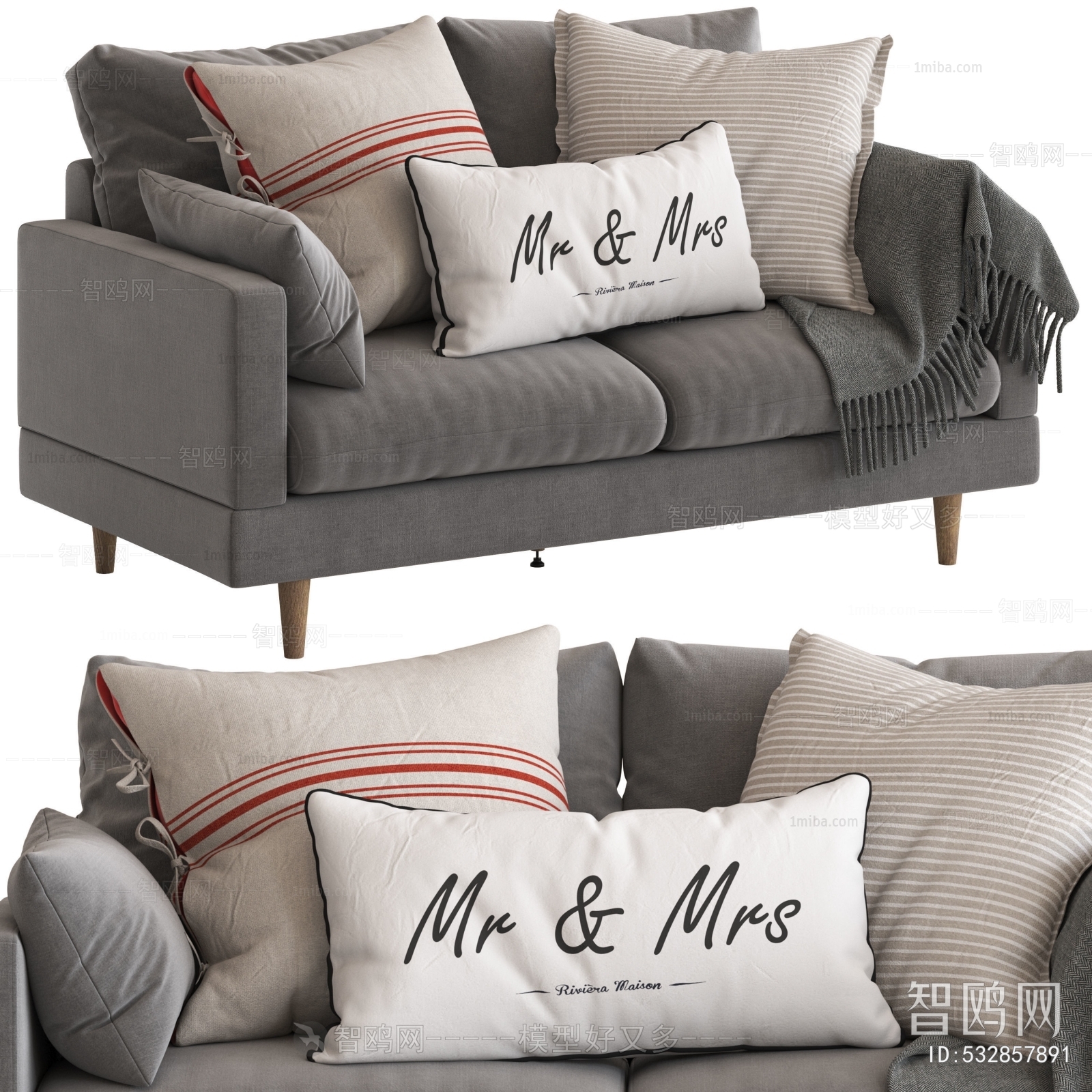 Nordic Style A Sofa For Two