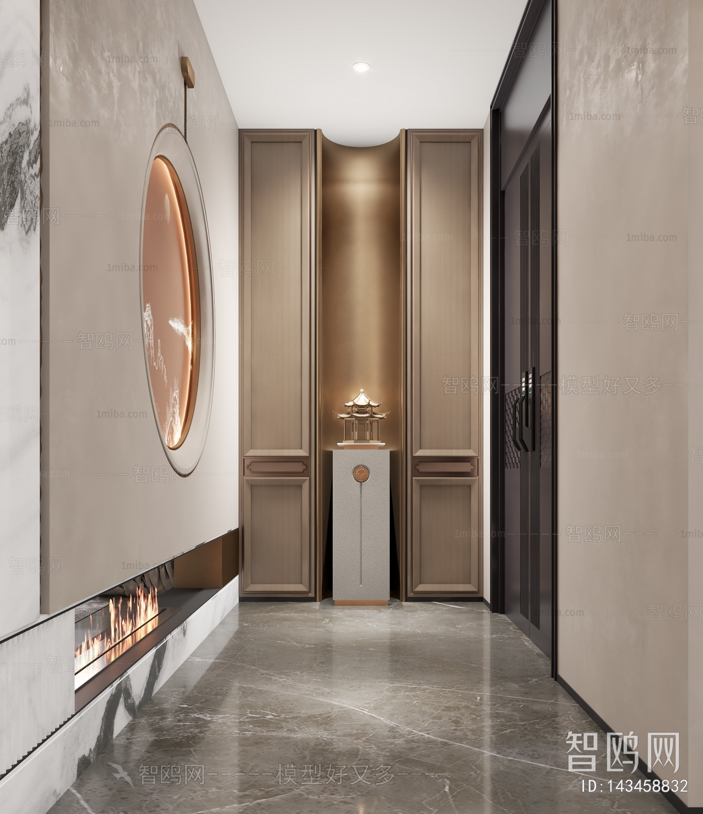 New Chinese Style Hallway