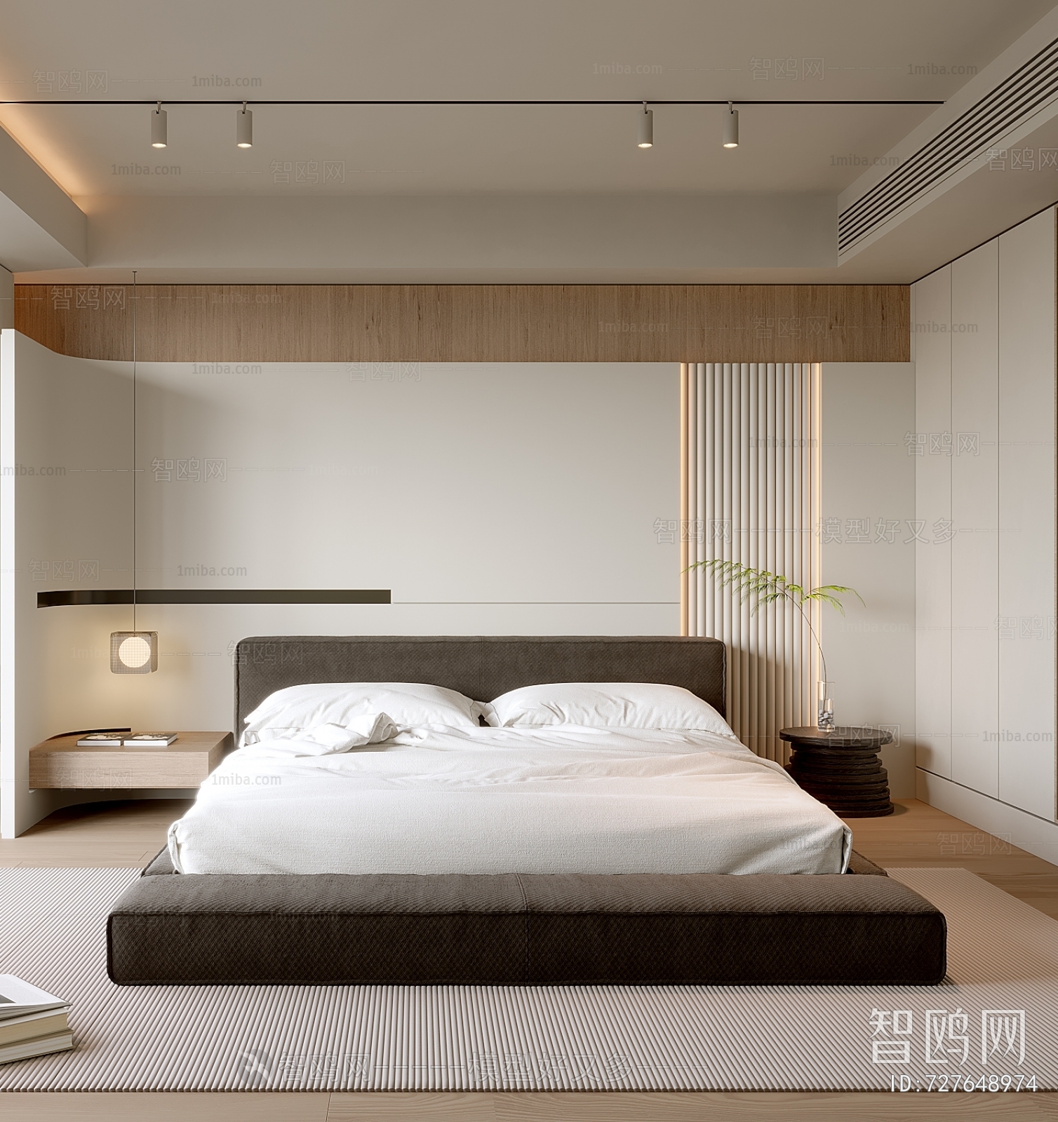 Modern Wabi-sabi Style Bedroom