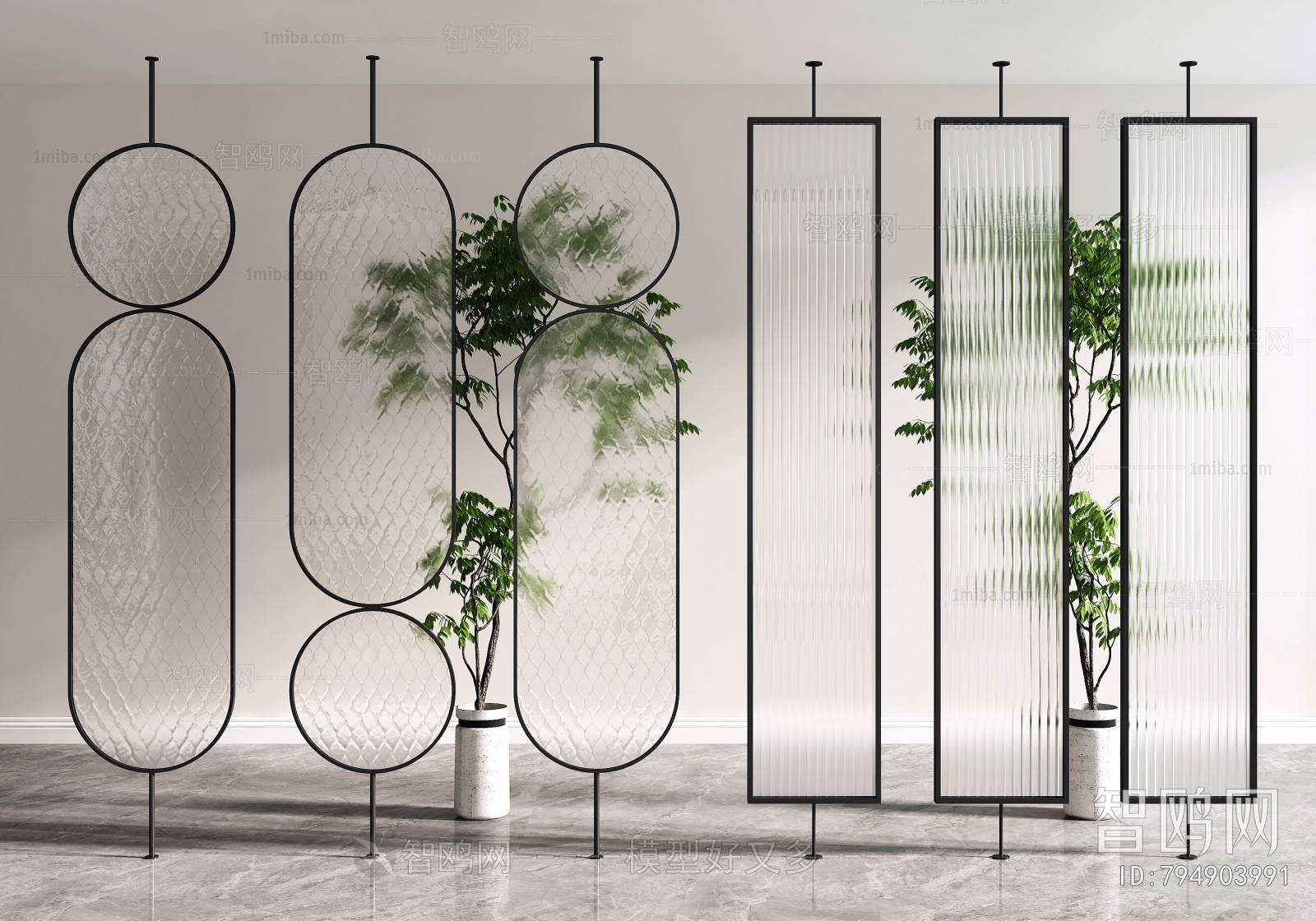 Modern Glass Screen Partition